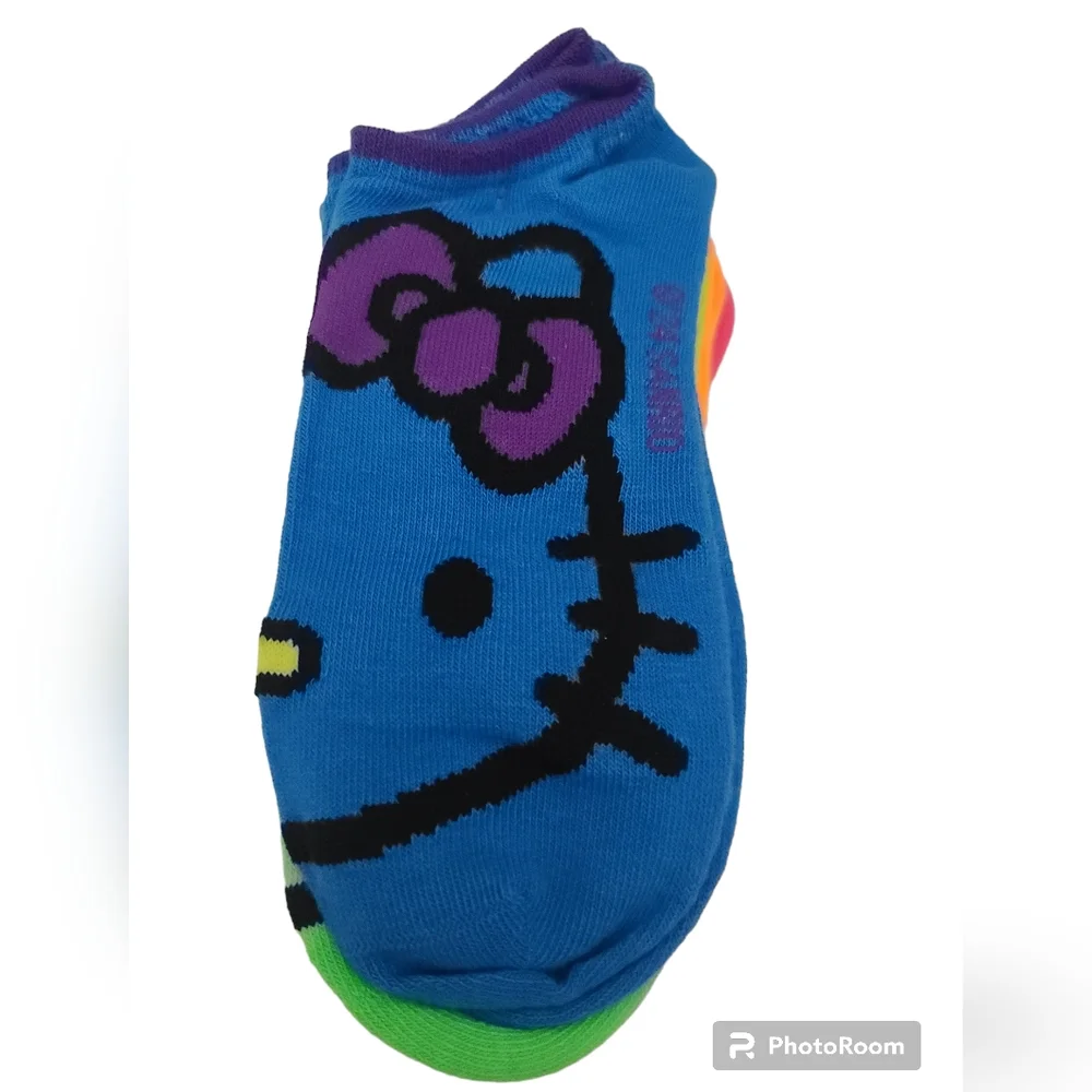 Sanrio Hello Kitty 5 pairs Socks No Show Shoe Size 4-10